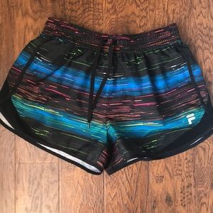 Fila running shorts with liner